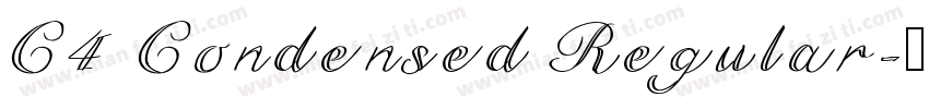 C4 Condensed Regular字体转换